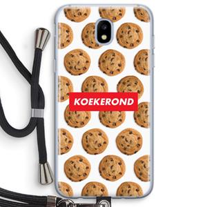 CaseCompany Koekerond: Samsung Galaxy J5 (2017) Transparant Hoesje met koord