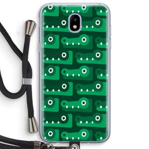 CaseCompany Crocs: Samsung Galaxy J5 (2017) Transparant Hoesje met koord
