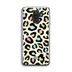 CaseCompany Leopard pattern: Samsung Galaxy J8 (2018) Transparant Hoesje