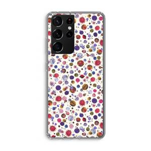 CaseCompany Planets Space: Samsung Galaxy S21 Ultra Transparant Hoesje