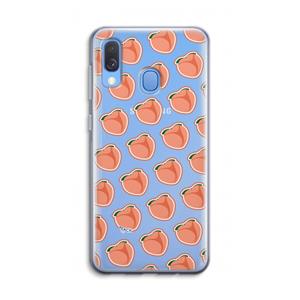 CaseCompany Just peachy: Samsung Galaxy A40 Transparant Hoesje