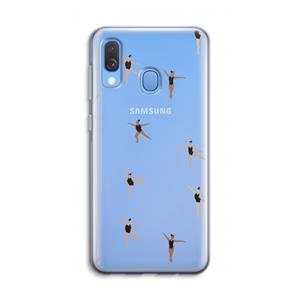 CaseCompany Dancing #1: Samsung Galaxy A40 Transparant Hoesje