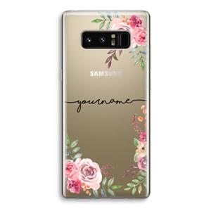 CaseCompany Rozen: Samsung Galaxy Note 8 Transparant Hoesje