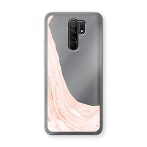 CaseCompany Peach bath: Xiaomi Redmi 9 Transparant Hoesje