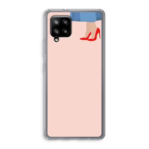 CaseCompany High heels: Samsung Galaxy A42 5G Transparant Hoesje