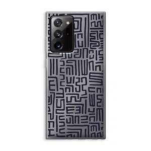 CaseCompany Moroccan Print: Samsung Galaxy Note 20 Ultra / Note 20 Ultra 5G Transparant Hoesje