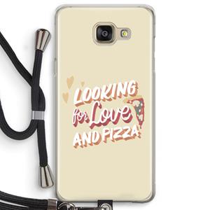 CaseCompany Pizza is the answer: Samsung Galaxy A5 (2016) Transparant Hoesje met koord