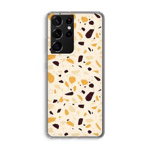 CaseCompany Terrazzo N°13: Samsung Galaxy S21 Ultra Transparant Hoesje