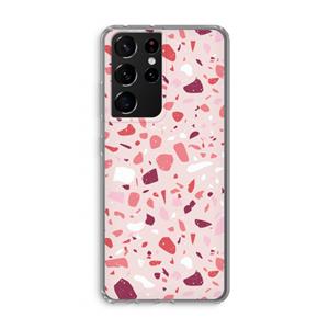 CaseCompany Terrazzo N°15: Samsung Galaxy S21 Ultra Transparant Hoesje