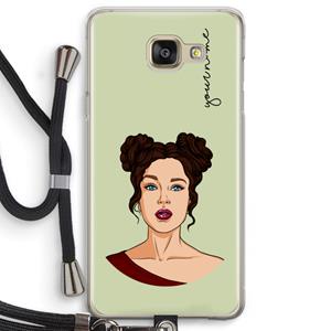 CaseCompany Pop-Art Creator: Samsung Galaxy A5 (2016) Transparant Hoesje met koord