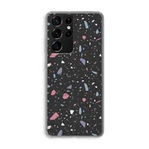 CaseCompany Terrazzo N°16: Samsung Galaxy S21 Ultra Transparant Hoesje