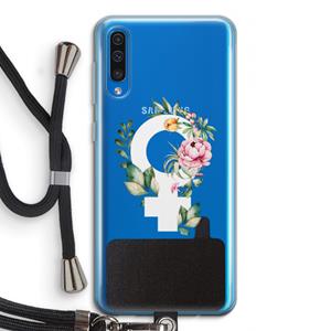 CaseCompany Venus: Samsung Galaxy A50 Transparant Hoesje met koord