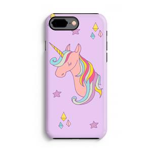 CaseCompany Roze eenhoorn: iPhone 8 Plus Tough Case