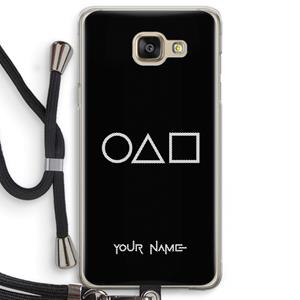 CaseCompany Squid Game: Samsung Galaxy A5 (2016) Transparant Hoesje met koord