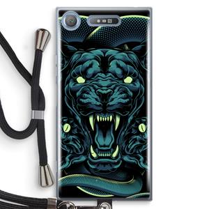 CaseCompany Cougar and Vipers: Sony Xperia XZ1 Transparant Hoesje met koord