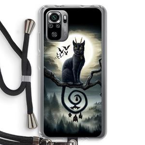 CaseCompany Moonlight Companions: Xiaomi Redmi Note 10S Transparant Hoesje met koord