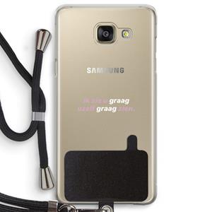 CaseCompany uzelf graag zien: Samsung Galaxy A5 (2016) Transparant Hoesje met koord