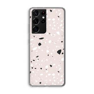 CaseCompany Terrazzo N°20: Samsung Galaxy S21 Ultra Transparant Hoesje
