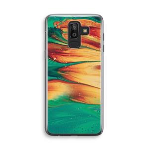 CaseCompany Green Inferno: Samsung Galaxy J8 (2018) Transparant Hoesje