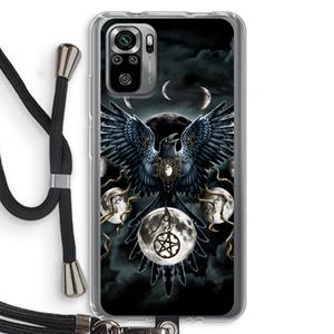 CaseCompany Sinister Wings: Xiaomi Redmi Note 10S Transparant Hoesje met koord