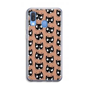 CaseCompany Kat: Samsung Galaxy A40 Transparant Hoesje