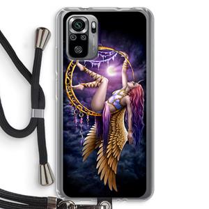 CaseCompany Aerial Angel: Xiaomi Redmi Note 10S Transparant Hoesje met koord