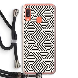 CaseCompany Magic pattern: Samsung Galaxy A20e Transparant Hoesje met koord