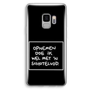 CaseCompany Schotelvod: Samsung Galaxy S9 Transparant Hoesje