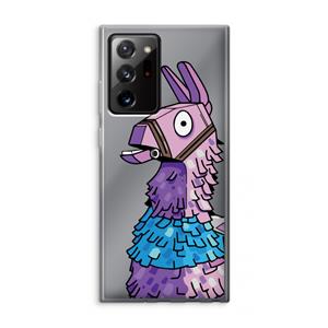 CaseCompany Lama: Samsung Galaxy Note 20 Ultra / Note 20 Ultra 5G Transparant Hoesje