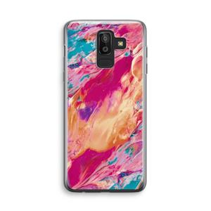 CaseCompany Pastel Echoes: Samsung Galaxy J8 (2018) Transparant Hoesje