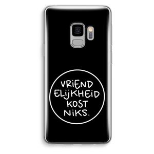 CaseCompany Vriendelijkheid: Samsung Galaxy S9 Transparant Hoesje