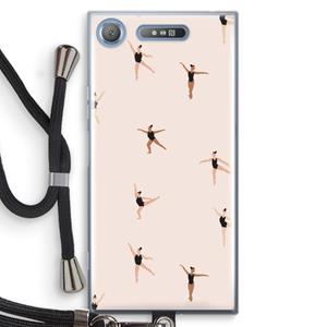 CaseCompany Dancing #1: Sony Xperia XZ1 Transparant Hoesje met koord