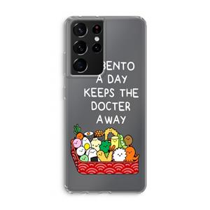CaseCompany Bento a day: Samsung Galaxy S21 Ultra Transparant Hoesje