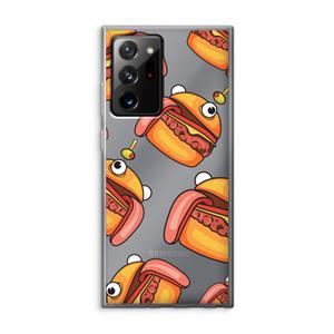 CaseCompany Hamburger: Samsung Galaxy Note 20 Ultra / Note 20 Ultra 5G Transparant Hoesje
