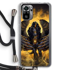 CaseCompany Pegasus: Xiaomi Redmi Note 10S Transparant Hoesje met koord