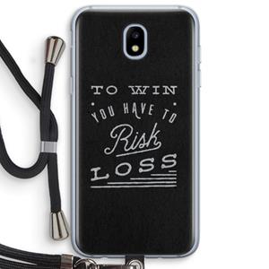 CaseCompany Risk loss: Samsung Galaxy J5 (2017) Transparant Hoesje met koord