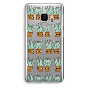 CaseCompany Sansevieria: Samsung Galaxy S9 Transparant Hoesje