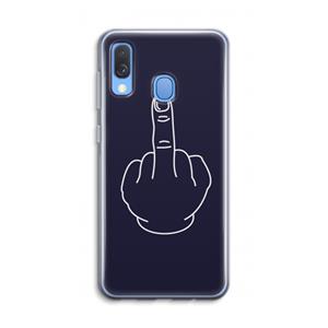 CaseCompany F**k U: Samsung Galaxy A40 Transparant Hoesje