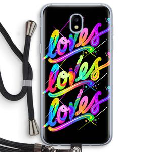 CaseCompany Loves: Samsung Galaxy J5 (2017) Transparant Hoesje met koord