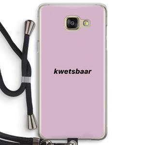 CaseCompany kwetsbaar: Samsung Galaxy A5 (2016) Transparant Hoesje met koord