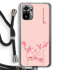 CaseCompany Best Friends: Xiaomi Redmi Note 10S Transparant Hoesje met koord