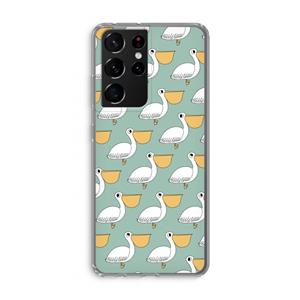 CaseCompany Pelican: Samsung Galaxy S21 Ultra Transparant Hoesje
