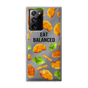 CaseCompany Eat Balanced: Samsung Galaxy Note 20 Ultra / Note 20 Ultra 5G Transparant Hoesje