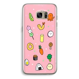 CaseCompany Happy bento friends: Samsung Galaxy S7 Edge Transparant Hoesje