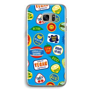 CaseCompany Fruitsticker: Samsung Galaxy S7 Edge Transparant Hoesje