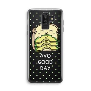 CaseCompany Avo Good Day: Samsung Galaxy J8 (2018) Transparant Hoesje