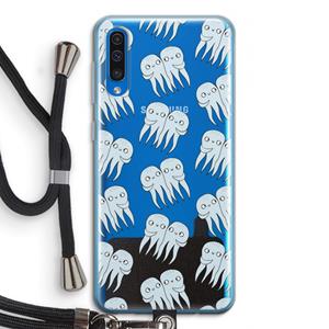 CaseCompany Octopussen: Samsung Galaxy A50 Transparant Hoesje met koord