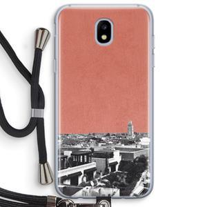 CaseCompany Marrakech Skyline : Samsung Galaxy J5 (2017) Transparant Hoesje met koord