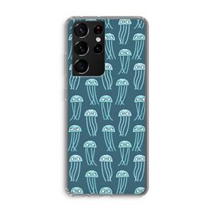 CaseCompany Kwallie: Samsung Galaxy S21 Ultra Transparant Hoesje