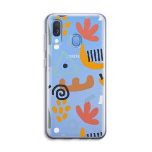 CaseCompany Abstract: Samsung Galaxy A40 Transparant Hoesje